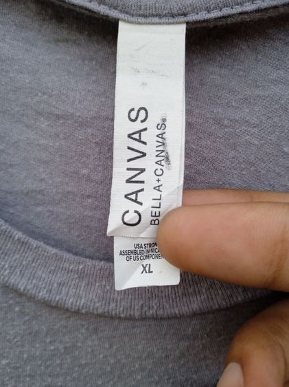  เสื้อ-No Godzilla Bomber Graphic Tee Grey Heather (งานพรีเมียมบอดี้ BELLA-CANVAS) รูปที่ 3