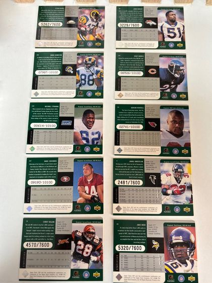 Cards Cards NFL NFL  USA 1998 ของแท้ รูปที่ 6