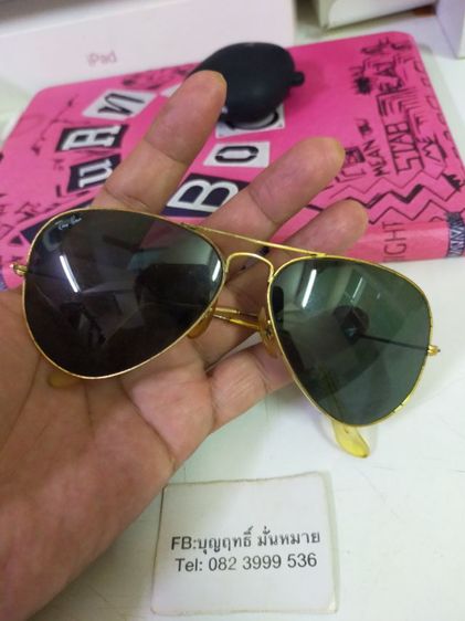 Ray-Ban แว่นตากันแดด แว่นตา Rayban aviatorของแท้ 58 14 เลนส์สวย  ใครหาใช้อยู่ราคาเบาๆ