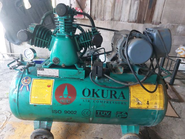 ปั้มลมแบบ3สูบ 2แรงม้า ถังขนาด160L ทำลม330Lต่อนาที