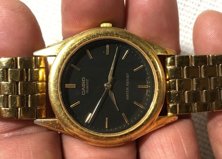 นาฬิกาข้อมือ CASIO เรือนทองสายทองสวย รูปที่ 2