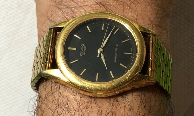 นาฬิกาข้อมือ CASIO เรือนทองสายทองสวย รูปที่ 4