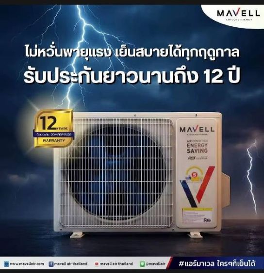 จัดโปรโมชั่น Marvel Inverter 12,000 btu กรองฝุ่น PM 2.5 ราคาตัวเครื่องครบชุดเพียง 7,900 บาทเท่านั้น รูปที่ 7