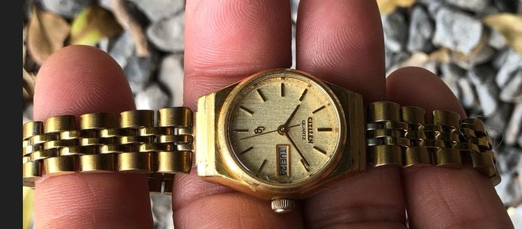 นาฬิกาข้อมือ Citizen QUARTZ Lady เรือนทองสายทองสวย รูปที่ 8