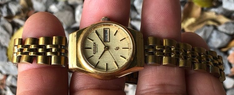 นาฬิกาข้อมือ Citizen QUARTZ Lady เรือนทองสายทองสวย รูปที่ 6