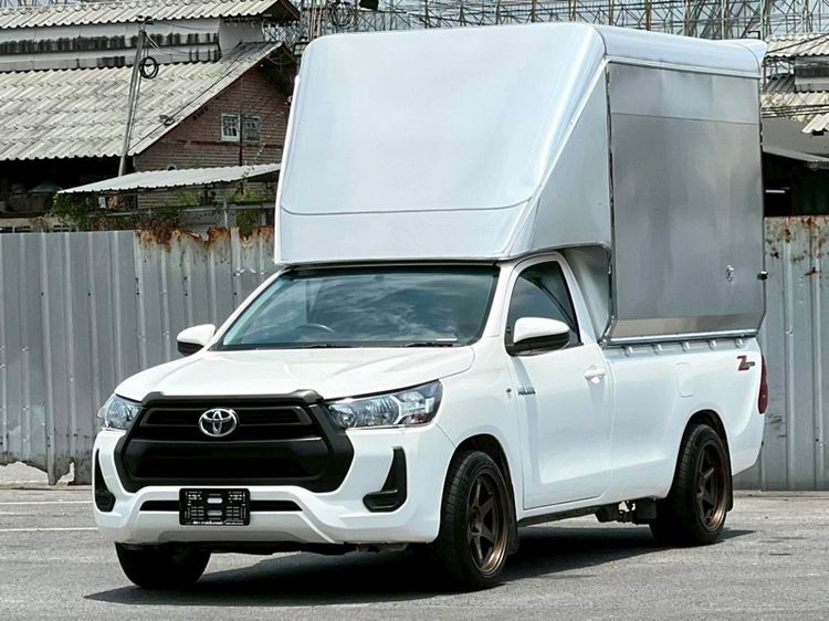 Toyota Hilux Revo 2022 2.4 Entry Pickup ดีเซล ไม่ติดแก๊ส เกียร์ธรรมดา ขาว