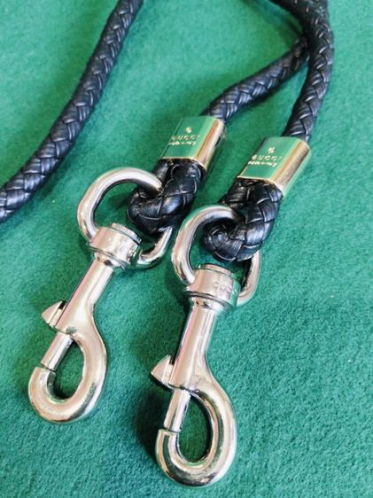 ขอขายเชือกถักเปียเชือกกระเป๋า แบรนด์ Gucci สีดำของแท้ made in Italy ขนาดความยาว 105ซม.สภาพใหม่ไม่ผ่านการใช้งาน รูปที่ 7