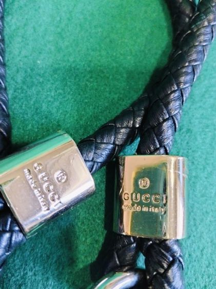 ขอขายเชือกถักเปียเชือกกระเป๋า แบรนด์ Gucci สีดำของแท้ made in Italy ขนาดความยาว 105ซม.สภาพใหม่ไม่ผ่านการใช้งาน รูปที่ 5