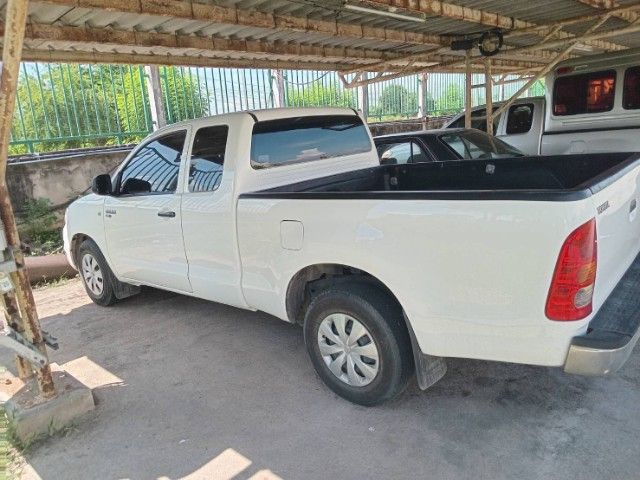 Toyota Hilux Vigo 2008 2.5 E Pickup ดีเซล ไม่ติดแก๊ส เกียร์ธรรมดา ขาว รูปที่ 4