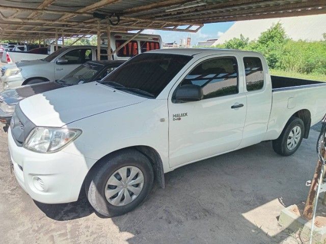 Toyota Hilux Vigo 2008 2.5 E Pickup ดีเซล ไม่ติดแก๊ส เกียร์ธรรมดา ขาว รูปที่ 3