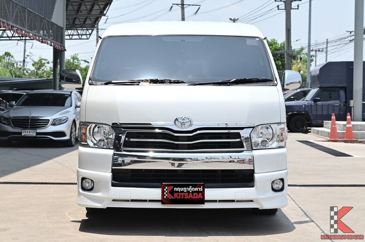 Toyota Ventury 2018 3.0 V Van ดีเซล ไม่ติดแก๊ส เกียร์อัตโนมัติ ขาว รูปที่ 2