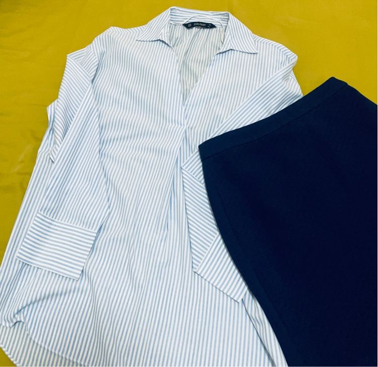 เสื้อเชิ๊ต Zara คุ่กับกระโปรง Espada 