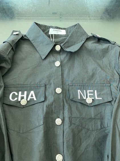 ชาแนล เสื้อเชิ้ตแขนยาว สภาพใหม่เอี่ยม  รูปที่ 5