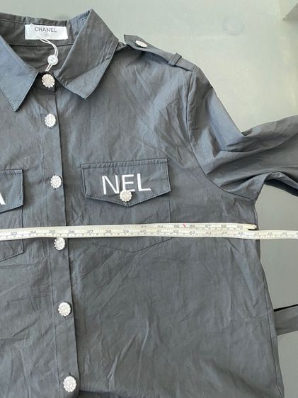 ชาแนล เสื้อเชิ้ตแขนยาว สภาพใหม่เอี่ยม  รูปที่ 10