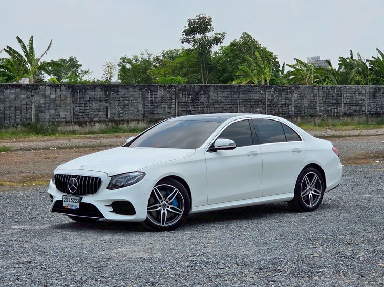 Mercedes-Benz E-Class 2017 E350 AMG Sedan ปลั๊กอินไฮบริด (PHEV) ไม่ติดแก๊ส เกียร์อัตโนมัติ ขาว