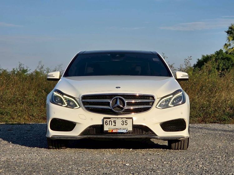 Mercedes-Benz E-Class 2014 E300 2.2 BlueTEC Hybrid AMG Dynamic Sedan ไฮบริด ไม่ติดแก๊ส เกียร์อัตโนมัติ ขาว รูปที่ 2