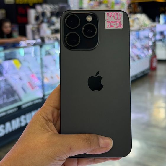 iPhone15 Pro Max 256GB สี Black Titanium เครื่องศูนย์ สภาพสวยมากๆ ราคาขำๆค่ะ😊 รูปที่ 2