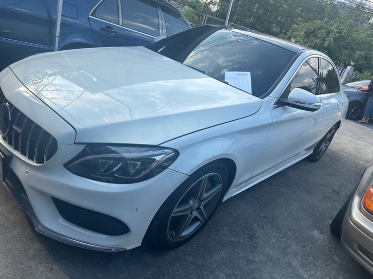 Mercedes-Benz C-Class 2015 C300 Sedan Hybrid (Diesel) ไม่ติดแก๊ส เกียร์อัตโนมัติ ขาว รูปที่ 4