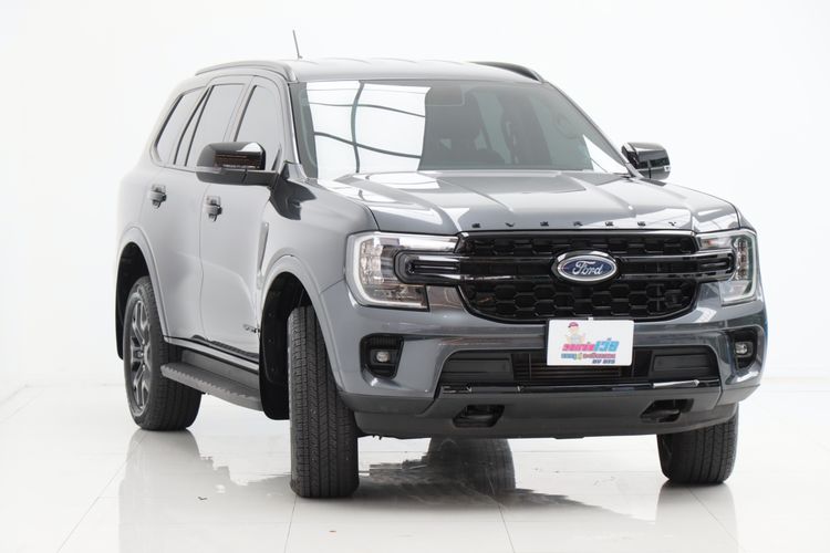 Ford Everest 2024 2.0 Titanium Sport Utility-car ดีเซล ไม่ติดแก๊ส เกียร์อัตโนมัติ เทา รูปที่ 3