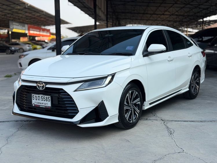 Toyota Yaris ATIV 2024 1.2 Smart Sedan เบนซิน ไม่ติดแก๊ส เกียร์อัตโนมัติ ขาว