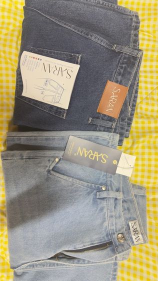 ไม่มีแขน อื่นๆ ยีนส์SARAN SR027 กางเกงยีนส์ทรงกระบอกใหญ่ Baggy Jeans