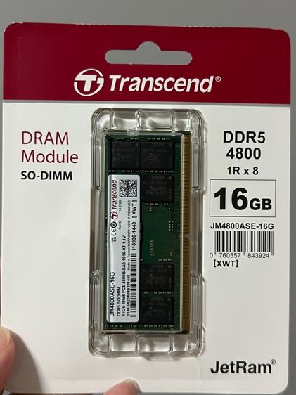 Ram DDR5 16GB transcend 4800B