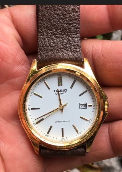 ทอง นาฬิกา Casio cmg -1183 Analog Quartz Men