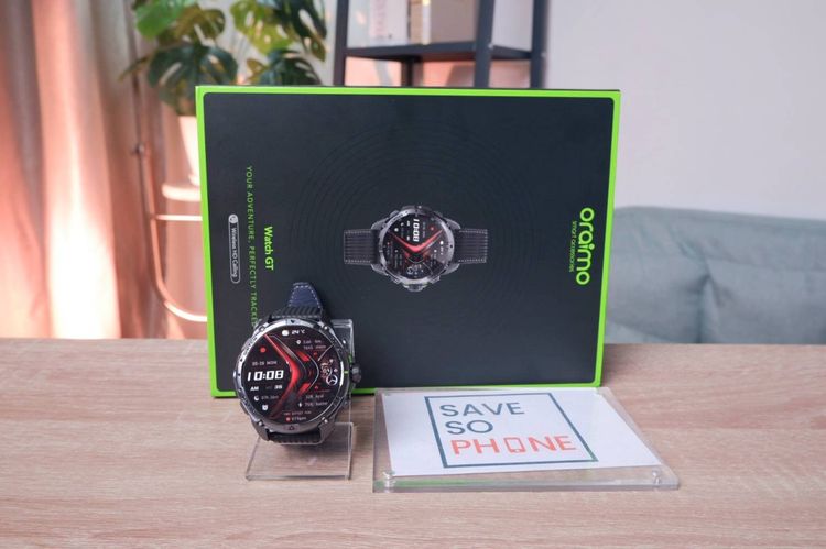 ซิลิโคน ดำ Oraimo Watch GT สี Black เครื่องสวย ราคาเพียง 2,690.- มีประกันร้าน 60วัน