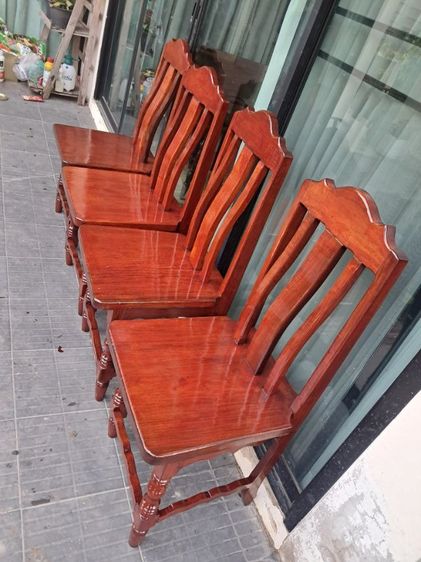 ชุดเก้าอี้ไม้มะค่า 4 ตัว รูปที่ 4