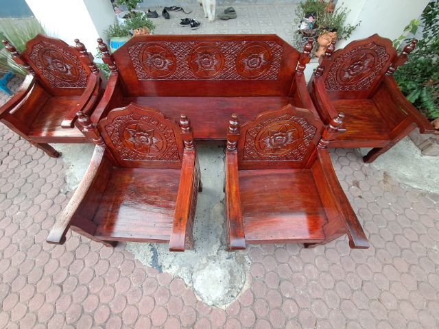 ชุดเก้าอี้ไม้สัก 5 ชิ้น รูปที่ 5