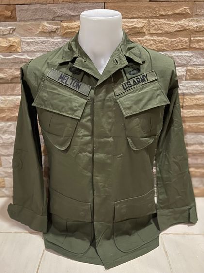 Tropical Combat Jacket 5rd Pattern เสื้อกระเป๋าเฉียงรุ่นที่ 5 ปี1970 Size X-Small Regular ผ้าลายตาราง(Rip-Stop)งานแท้ตรงปี