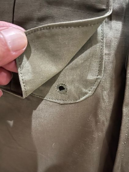 Tropical Combat Jacket 5rd Pattern เสื้อกระเป๋าเฉียงรุ่นที่ 5 ปี1970 Size X-Small Regular ผ้าลายตาราง(Rip-Stop)งานแท้ตรงปี รูปที่ 12