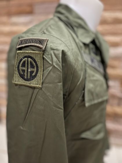 Tropical Combat Jacket 5rd Pattern เสื้อกระเป๋าเฉียงรุ่นที่ 5 ปี1970 Size X-Small Regular ผ้าลายตาราง(Rip-Stop)งานแท้ตรงปี รูปที่ 6