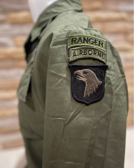 Tropical Combat Jacket 5rd Pattern เสื้อกระเป๋าเฉียงรุ่นที่ 5 ปี1970 Size X-Small Regular ผ้าลายตาราง(Rip-Stop)งานแท้ตรงปี รูปที่ 5