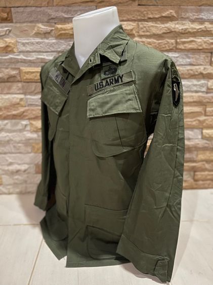 Tropical Combat Jacket 5rd Pattern เสื้อกระเป๋าเฉียงรุ่นที่ 5 ปี1970 Size X-Small Regular ผ้าลายตาราง(Rip-Stop)งานแท้ตรงปี รูปที่ 3