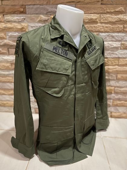 Tropical Combat Jacket 5rd Pattern เสื้อกระเป๋าเฉียงรุ่นที่ 5 ปี1970 Size X-Small Regular ผ้าลายตาราง(Rip-Stop)งานแท้ตรงปี รูปที่ 4