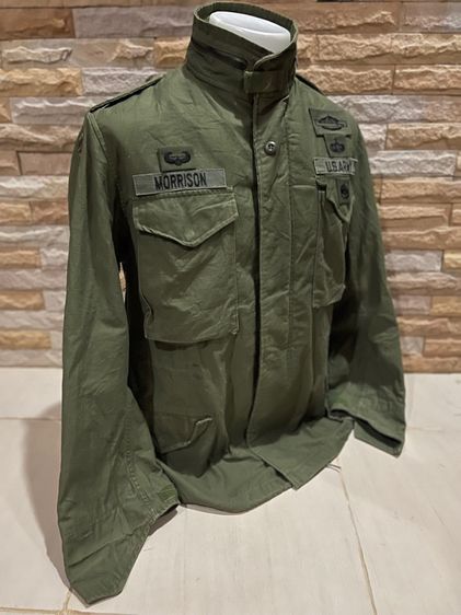 M65 ซิปรมดำ OG Field Jacket DPSC Made IN USA SIZE  MEDIUM SHORT ซิปรมดำTALON ผลิตมาเฉพาะและมีจำนวนจำกัด รูปที่ 4