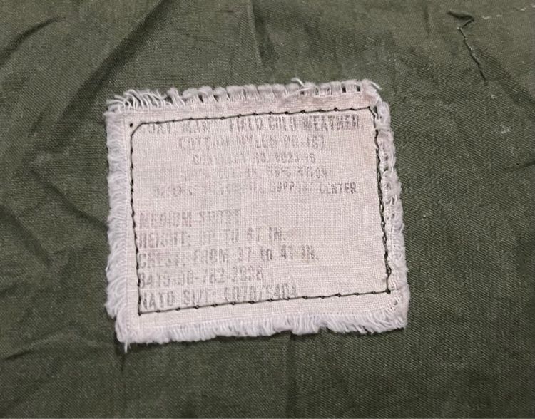 M65 ซิปรมดำ OG Field Jacket DPSC Made IN USA SIZE  MEDIUM SHORT ซิปรมดำTALON ผลิตมาเฉพาะและมีจำนวนจำกัด รูปที่ 17