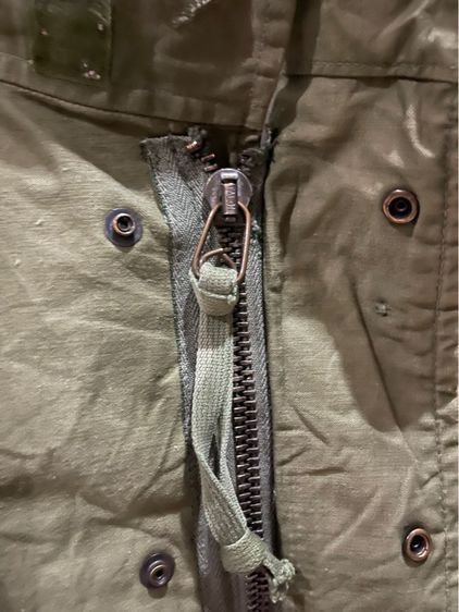 M65 ซิปรมดำ OG Field Jacket DPSC Made IN USA SIZE  MEDIUM SHORT ซิปรมดำTALON ผลิตมาเฉพาะและมีจำนวนจำกัด รูปที่ 11
