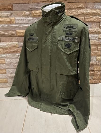 M65 ซิปรมดำ OG Field Jacket DPSC Made IN USA SIZE  MEDIUM SHORT ซิปรมดำTALON ผลิตมาเฉพาะและมีจำนวนจำกัด รูปที่ 3