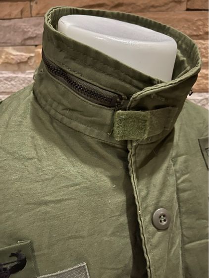 M65 ซิปรมดำ OG Field Jacket DPSC Made IN USA SIZE  MEDIUM SHORT ซิปรมดำTALON ผลิตมาเฉพาะและมีจำนวนจำกัด รูปที่ 10