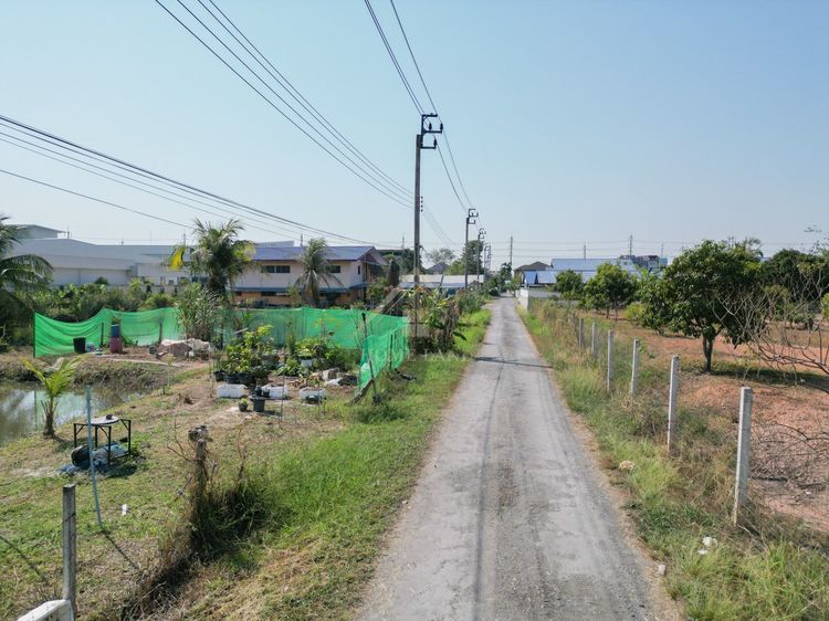 น้ำไม่ท่วม ขาย เช่าระยะยาวที่ดินเปล่าติดบ่อ 160 ตรว เหมาะทําโกดัง คลังสินค้า ใกล้โครงการวงแหวนรอบที่3 รูปที่ 3