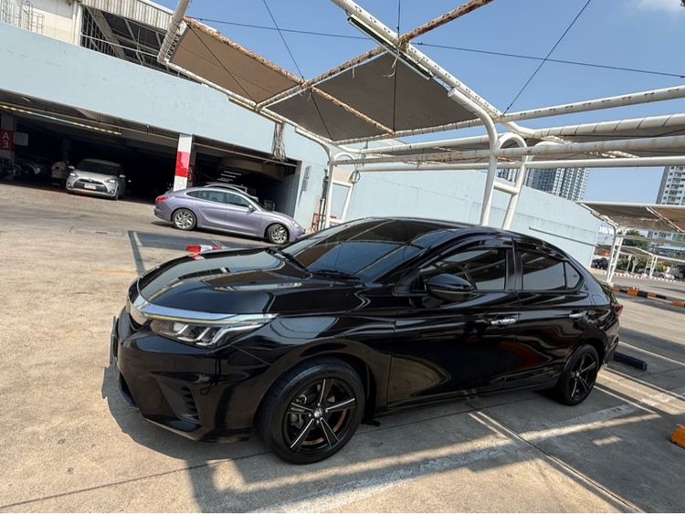 Honda City 2020 1.0 SV Sedan เบนซิน ไม่ติดแก๊ส เกียร์อัตโนมัติ ดำ รูปที่ 3