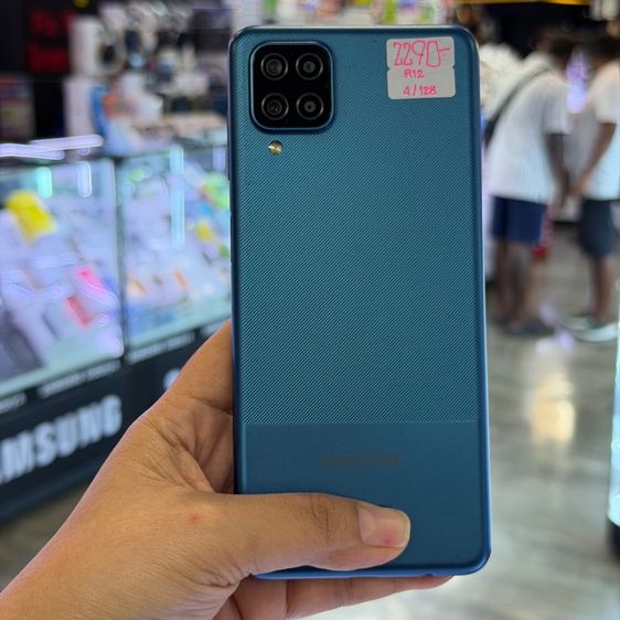 Samsung A12 สีฟ้า เครื่องศูนย์ สภาพสวยมากๆ จอมีจุดไบร์ทเล็กๆ จอ6.5นิ้ว แรม4รอม128 กล้อง48ล้าน(4ตัว)🔥🔥 รูปที่ 2