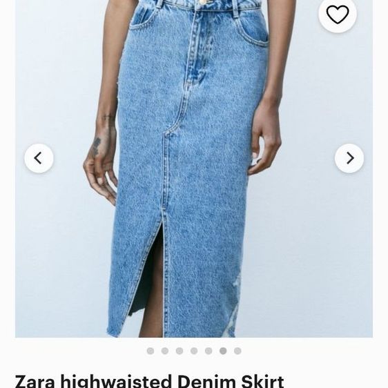 กระโปรง​ยีนส์​แบรนด์​ ZARA​ มือ​ 2 รูปที่ 2