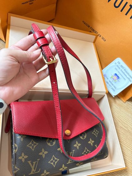 Louis Vuitton Monogram Twice Pochette Aurore Dc.15 รูปที่ 18