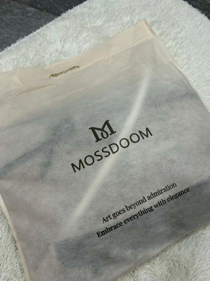 MOSSDOOM Marvelle Bag กระเป๋าทรง ผ้าแคนวาสตัดขอบหนัง  รูปที่ 2