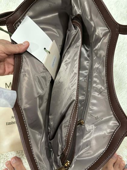 MOSSDOOM Marvelle Bag กระเป๋าทรง ผ้าแคนวาสตัดขอบหนัง  รูปที่ 6