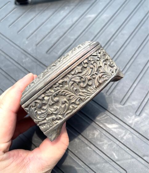 ตลับหัวใจ ซิลเวอร์เพลส Silver Plate เก่าสะสม รูปที่ 5