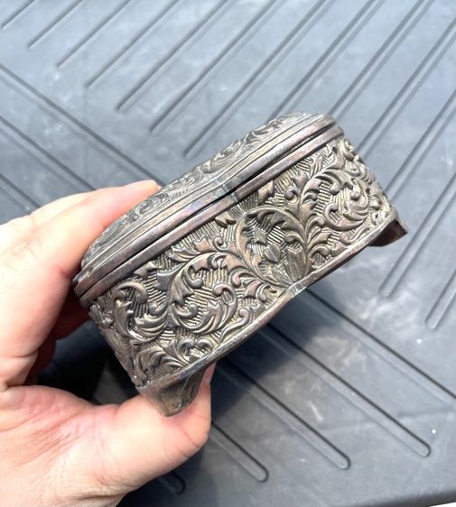 ตลับหัวใจ ซิลเวอร์เพลส Silver Plate เก่าสะสม รูปที่ 6